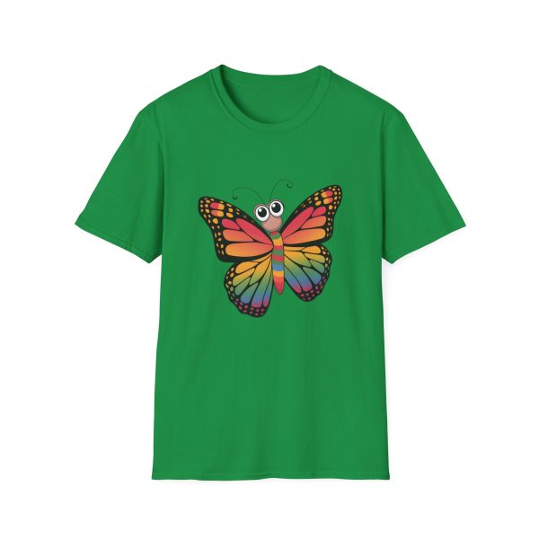 Tshirt LGBTQ+ papillon coloré avec grands yeux sur fond noir design vibrant et amusant pour célébrer la diversité LGBTQ+ shirt t-shirt - Image 85