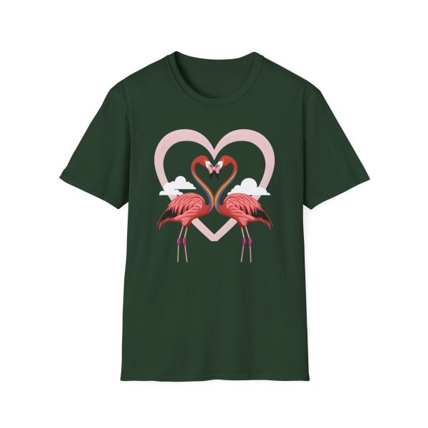 Tshirt LGBTQ+ flamants roses formant un coeur design symbolique et symbolique pour célébrer l'amour et la diversité LGBTQ+ shirt t-shirt - Image 73