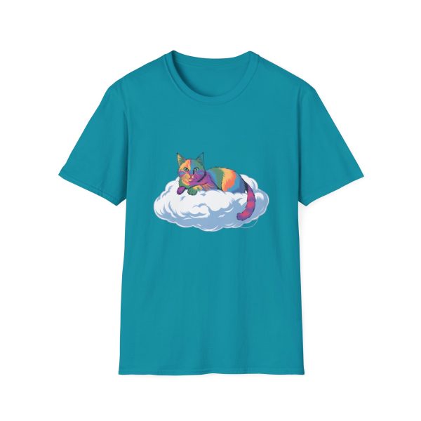 Tshirt Drapeau LGBT chat allongé sur un nuage design mignon et poétique pour sensibilisation et inclusion LGBTQ+ shirt t-shirt - Image 97