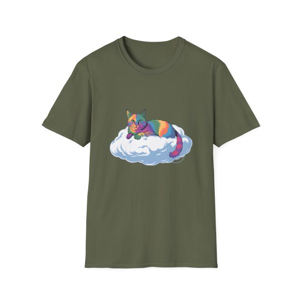 Tshirt Drapeau LGBT chat allongé sur un nuage design mignon et poétique pour sensibilisation et inclusion LGBTQ+ shirt t-shirt - Image 61