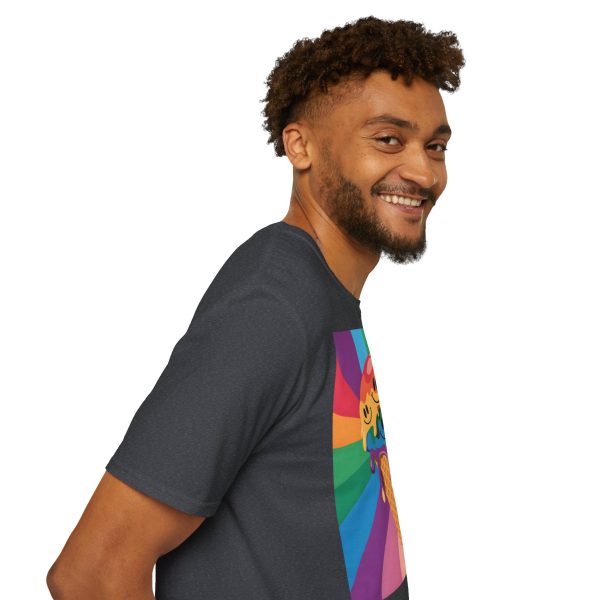 Tshirt Drapeau LGBT trois cônes de glace avec garnitures différentes design amusant et coloré pour célébrer la diversité LGBTQ+ t-shirt - Image 11