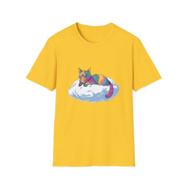 Tshirt Drapeau LGBT chat allongé sur un nuage design mignon et poétique pour sensibilisation et inclusion LGBTQ+ shirt t-shirt - Image 49