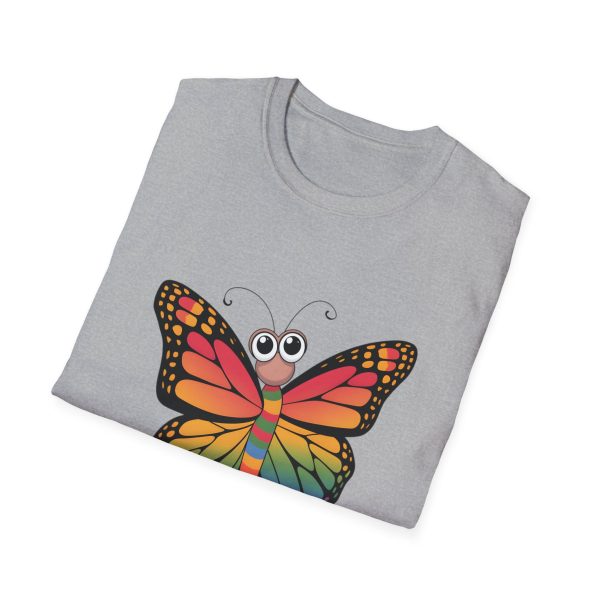 Tshirt LGBTQ+ papillon coloré avec grands yeux sur fond noir design vibrant et amusant pour célébrer la diversité LGBTQ+ shirt t-shirt - Image 28