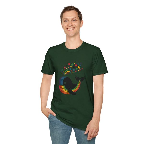 Tshirt LGBT+ baleine sautant hors d'un arc-en-ciel design magique et coloré pour célébrer la fierté et diversité LGBTQ+ shirt t-shirt - Image 79