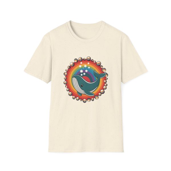 Tshirt LGBT+ baleine avec un arc-en-ciel en arrière-plan design magique et coloré pour sensibilisation et inclusion LGBTQ+ shirt t-shirt - Image 37