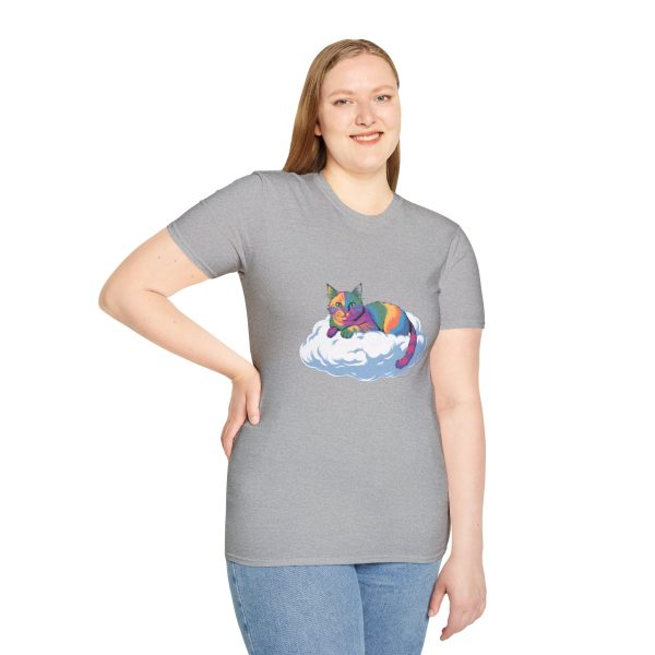 Tshirt Drapeau LGBT chat allongé sur un nuage design mignon et poétique pour sensibilisation et inclusion LGBTQ+ shirt t-shirt - Image 29