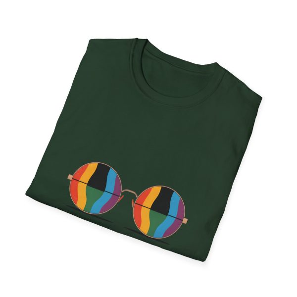 Tshirt Drapeau LGBT paire de lunettes sur fond noir design stylé et vibrant pour sensibilisation et soutien LGBTQ+ shirt t-shirt - Image 76