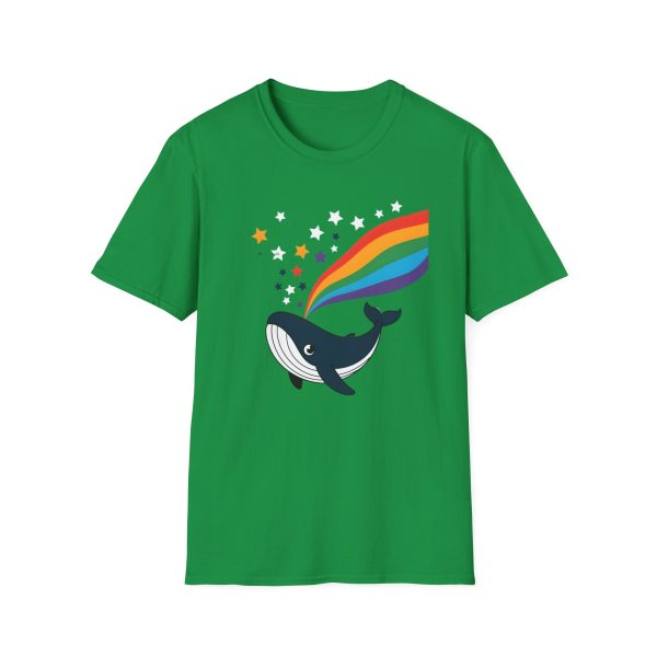 Tshirt LGBTQ+ baleine avec arc-en-ciel et étoiles design magique et coloré pour soutenir la diversité et inclusion LGBTQ+ shirt t-shirt - Image 85