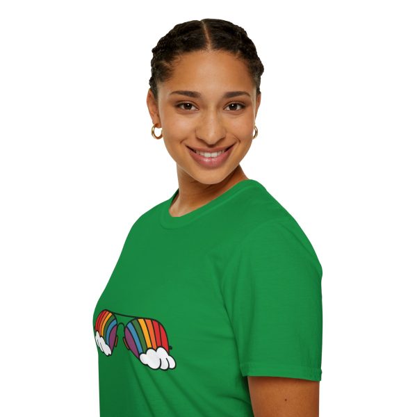 Tshirt Drapeau LGBT lunettes avec arc-en-ciel design amusant et stylé pour sensibilisation et soutien à la communauté LGBTQ+ shirt t-shirt - Image 93