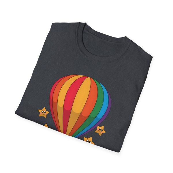 Tshirt LGBTQ+ montgolfière avec étoiles design coloré pour sensibilisation et soutien à la communauté LGBT+ et égalité shirt t-shirt - Image 4