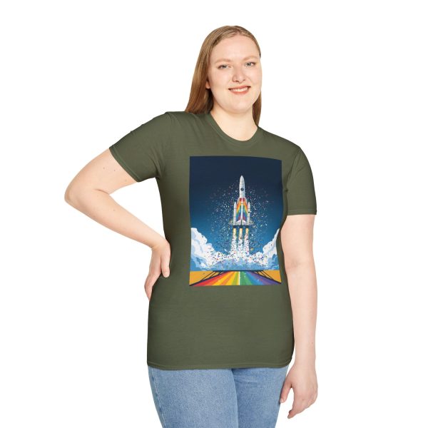 Tshirt LGBTQ+ fusée décolle dans le ciel design futuriste et inspirant pour célébrer la fierté et inclusion LGBTQ+ shirt t-shirt - Image 65