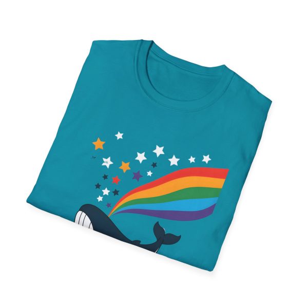 Tshirt LGBTQ+ baleine avec arc-en-ciel et étoiles design magique et coloré pour soutenir la diversité et inclusion LGBTQ+ shirt t-shirt - Image 100