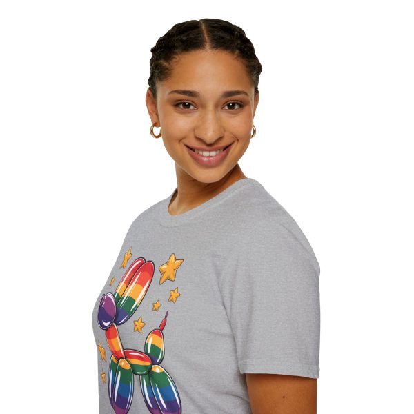 Tshirt Drapeau LGBT ballon en forme de chien avec étoiles design amusant et coloré pour soutien à la communauté LGBTQ+ et diversité t-shirt - Image 33