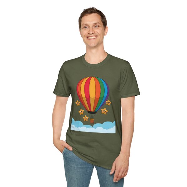 Tshirt LGBTQ+ montgolfière avec étoiles design coloré pour sensibilisation et soutien à la communauté LGBT+ et égalité shirt t-shirt - Image 67