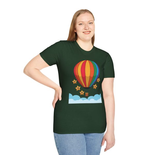 Tshirt LGBTQ+ montgolfière avec étoiles design coloré pour sensibilisation et soutien à la communauté LGBT+ et égalité shirt t-shirt - Image 77