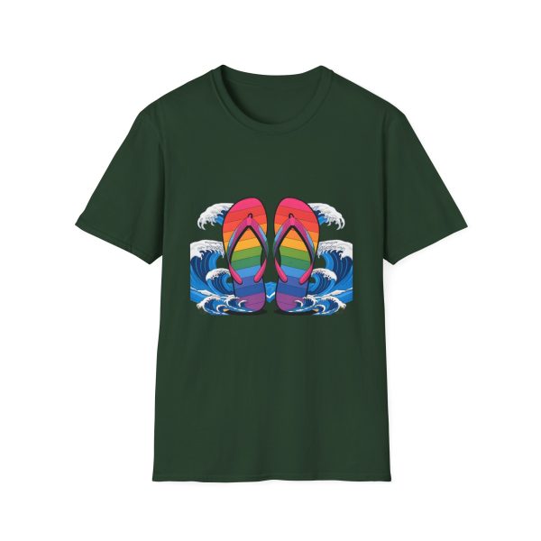 Tshirt LGBT+ tongs flottant dans l'eau design coloré et décontracté pour célébrer la fierté LGBTQ+ et l'amour universel shirt t-shirt - Image 73