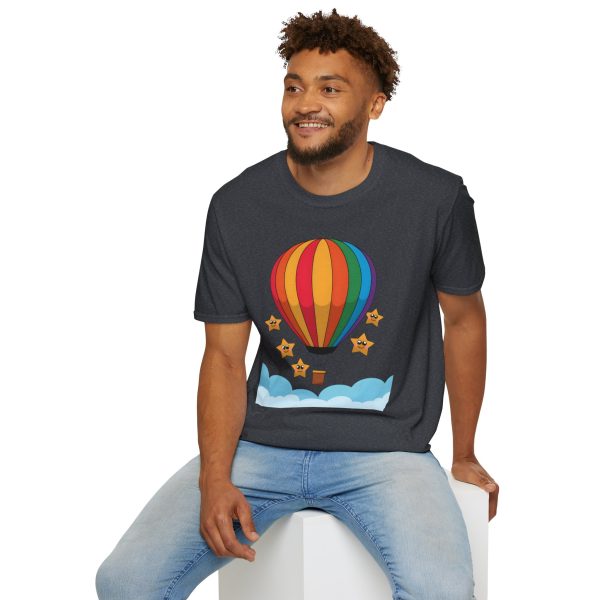 Tshirt LGBTQ+ montgolfière avec étoiles design coloré pour sensibilisation et soutien à la communauté LGBT+ et égalité shirt t-shirt - Image 12