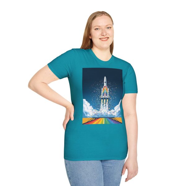 Tshirt LGBTQ+ fusée décolle dans le ciel design futuriste et inspirant pour célébrer la fierté et inclusion LGBTQ+ shirt t-shirt - Image 101