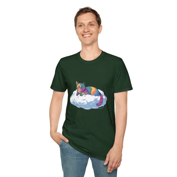 Tshirt Drapeau LGBT chat allongé sur un nuage design mignon et poétique pour sensibilisation et inclusion LGBTQ+ shirt t-shirt - Image 79