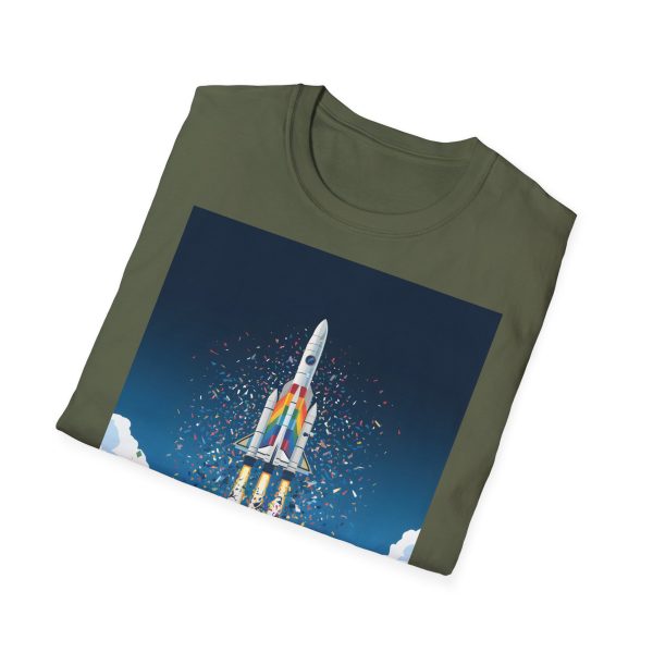 Tshirt LGBTQ+ fusée décolle dans le ciel design futuriste et inspirant pour célébrer la fierté et inclusion LGBTQ+ shirt t-shirt - Image 64