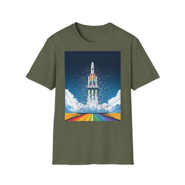 Tshirt LGBTQ+ fusée décolle dans le ciel design futuriste et inspirant pour célébrer la fierté et inclusion LGBTQ+ shirt t-shirt - Image 61