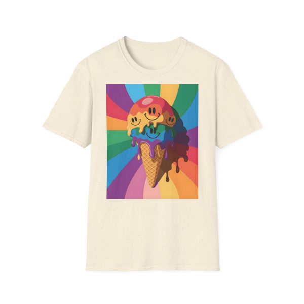 Tshirt Drapeau LGBT trois cônes de glace avec garnitures différentes design amusant et coloré pour célébrer la diversité LGBTQ+ t-shirt - Image 37