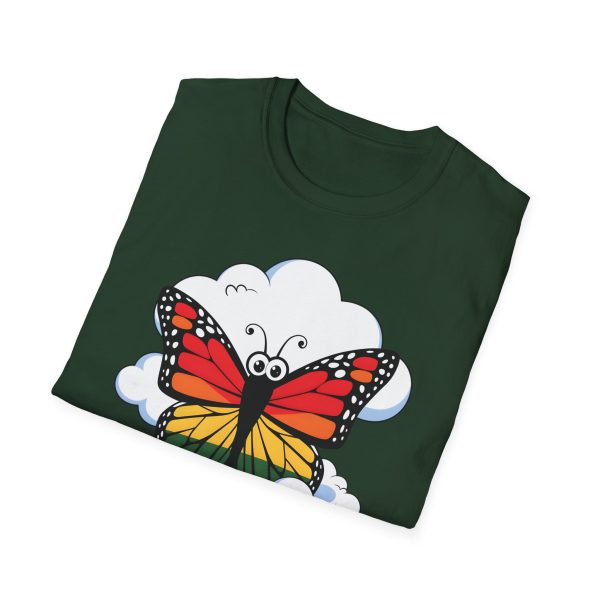 Tshirt Drapeau LGBT papillon assis sur un nuage dans le ciel design poétique et coloré pour sensibilisation et fierté LGBTQ+ shirt t-shirt - Image 76