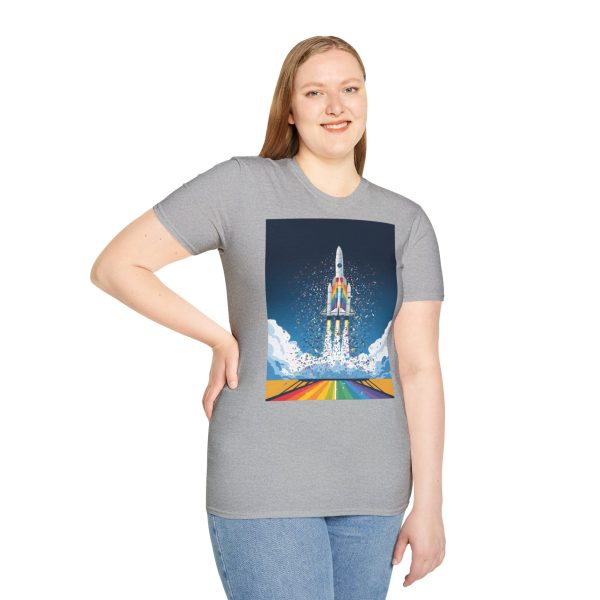 Tshirt LGBTQ+ fusée décolle dans le ciel design futuriste et inspirant pour célébrer la fierté et inclusion LGBTQ+ shirt t-shirt - Image 29