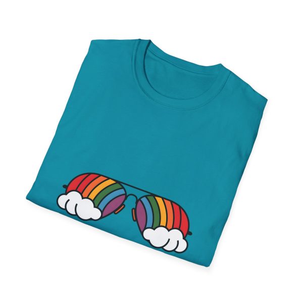 Tshirt Drapeau LGBT lunettes avec arc-en-ciel design amusant et stylé pour sensibilisation et soutien à la communauté LGBTQ+ shirt t-shirt - Image 100