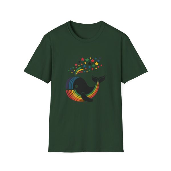 Tshirt LGBT+ baleine sautant hors d'un arc-en-ciel design magique et coloré pour célébrer la fierté et diversité LGBTQ+ shirt t-shirt - Image 73