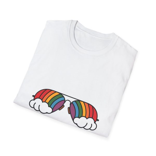 Tshirt Drapeau LGBT lunettes avec arc-en-ciel design amusant et stylé pour sensibilisation et soutien à la communauté LGBTQ+ shirt t-shirt - Image 16