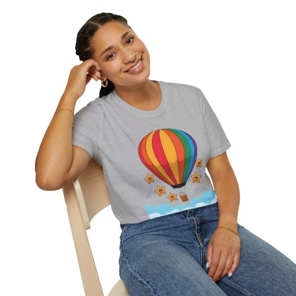 Tshirt LGBTQ+ montgolfière avec étoiles design coloré pour sensibilisation et soutien à la communauté LGBT+ et égalité shirt t-shirt - Image 34