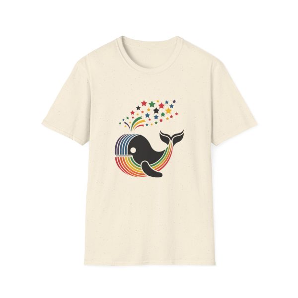 Tshirt LGBT+ baleine sautant hors d'un arc-en-ciel design magique et coloré pour célébrer la fierté et diversité LGBTQ+ shirt t-shirt - Image 37