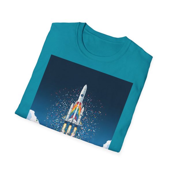 Tshirt LGBTQ+ fusée décolle dans le ciel design futuriste et inspirant pour célébrer la fierté et inclusion LGBTQ+ shirt t-shirt - Image 100