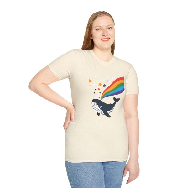 Tshirt LGBTQ+ baleine avec arc-en-ciel et étoiles design magique et coloré pour soutenir la diversité et inclusion LGBTQ+ shirt t-shirt - Image 41