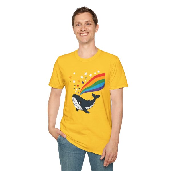 Tshirt LGBTQ+ baleine avec arc-en-ciel et étoiles design magique et coloré pour soutenir la diversité et inclusion LGBTQ+ shirt t-shirt - Image 55