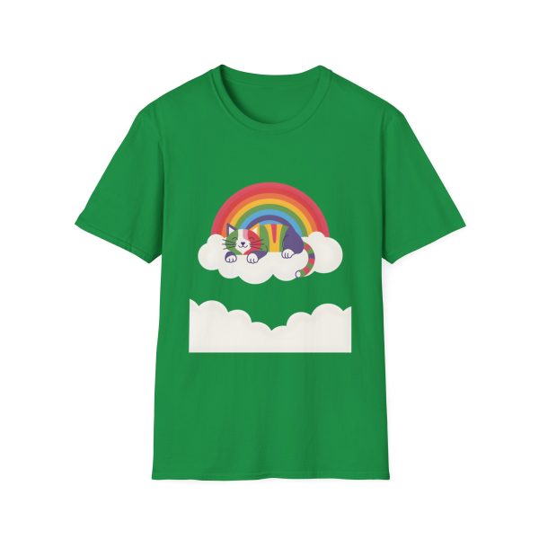 Tshirt LGBTQ+ chat dormant sur un nuage avec arc-en-ciel en arrière-plan design mignon et apaisant pour fierté LGBTQ+ shirt t-shirt - Image 85