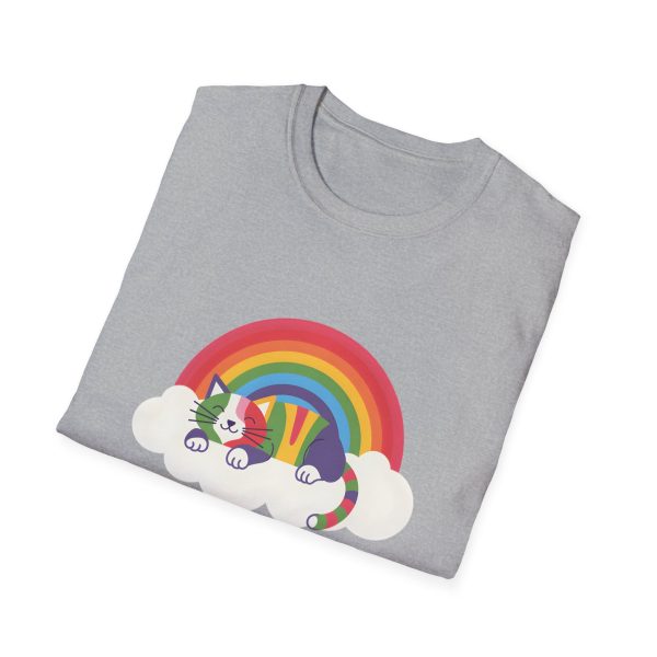 Tshirt LGBTQ+ chat dormant sur un nuage avec arc-en-ciel en arrière-plan design mignon et apaisant pour fierté LGBTQ+ shirt t-shirt - Image 28