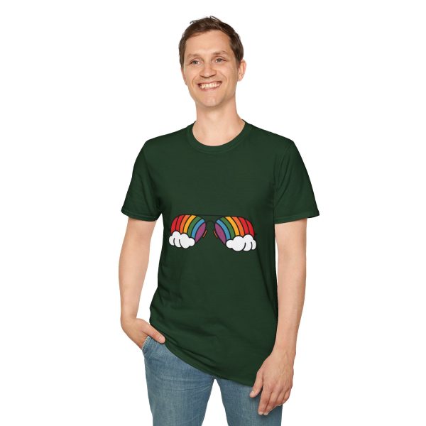 Tshirt Drapeau LGBT lunettes avec arc-en-ciel design amusant et stylé pour sensibilisation et soutien à la communauté LGBTQ+ shirt t-shirt - Image 79