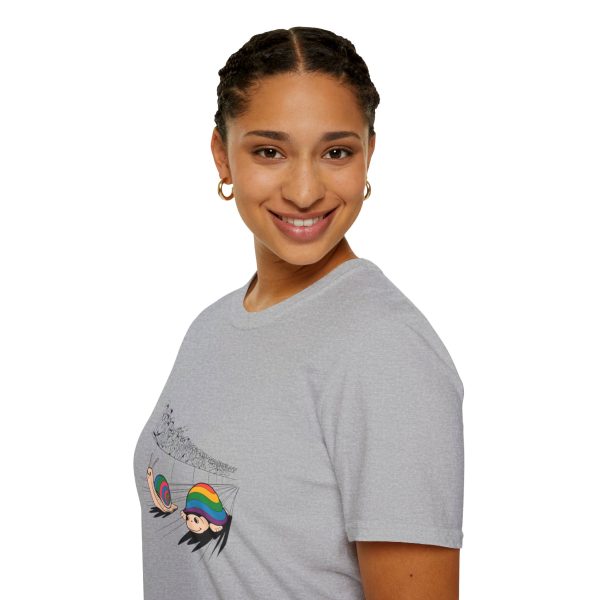 Tshirt LGBTQ+ deux escargots superposés design amusant pour célébrer la fierté et l'inclusion dans la communauté LGBT+ shirt t-shirt - Image 33