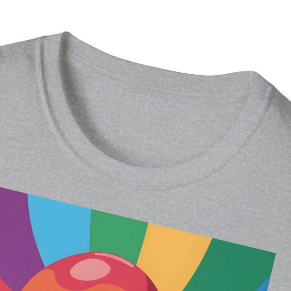 Tshirt Drapeau LGBT trois cônes de glace avec garnitures différentes design amusant et coloré pour célébrer la diversité LGBTQ+ t-shirt - Image 27