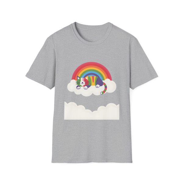 Tshirt LGBTQ+ chat dormant sur un nuage avec arc-en-ciel en arrière-plan design mignon et apaisant pour fierté LGBTQ+ shirt t-shirt - Image 25