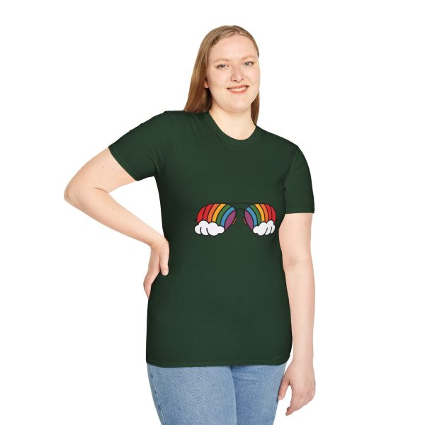 Tshirt Drapeau LGBT lunettes avec arc-en-ciel design amusant et stylé pour sensibilisation et soutien à la communauté LGBTQ+ shirt t-shirt - Image 77