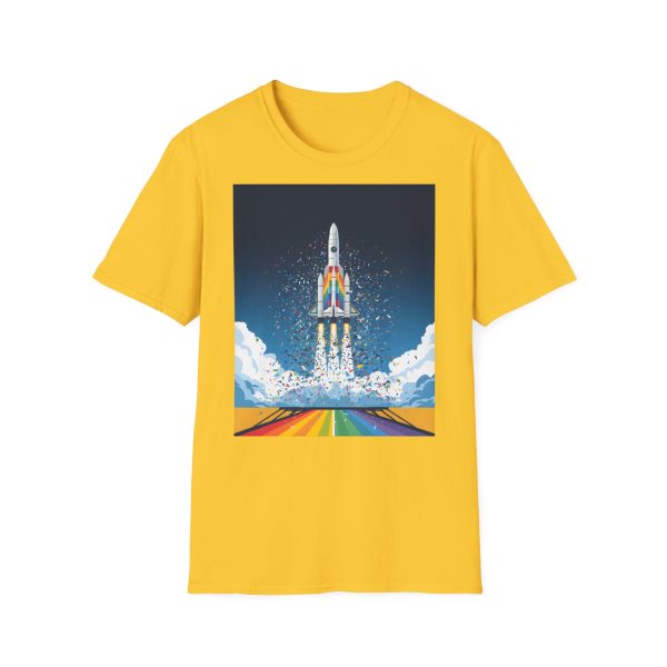 Tshirt LGBTQ+ fusée décolle dans le ciel design futuriste et inspirant pour célébrer la fierté et inclusion LGBTQ+ shirt t-shirt - Image 49