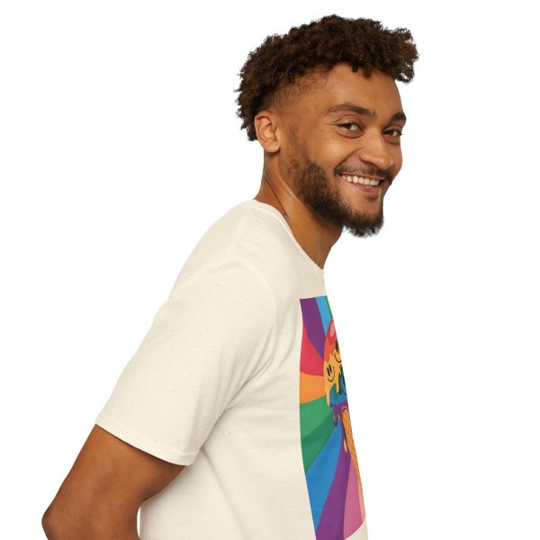 Tshirt Drapeau LGBT trois cônes de glace avec garnitures différentes design amusant et coloré pour célébrer la diversité LGBTQ+ t-shirt - Image 47