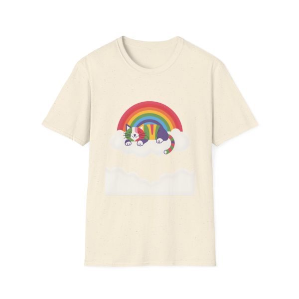 Tshirt LGBTQ+ chat dormant sur un nuage avec arc-en-ciel en arrière-plan design mignon et apaisant pour fierté LGBTQ+ shirt t-shirt - Image 37