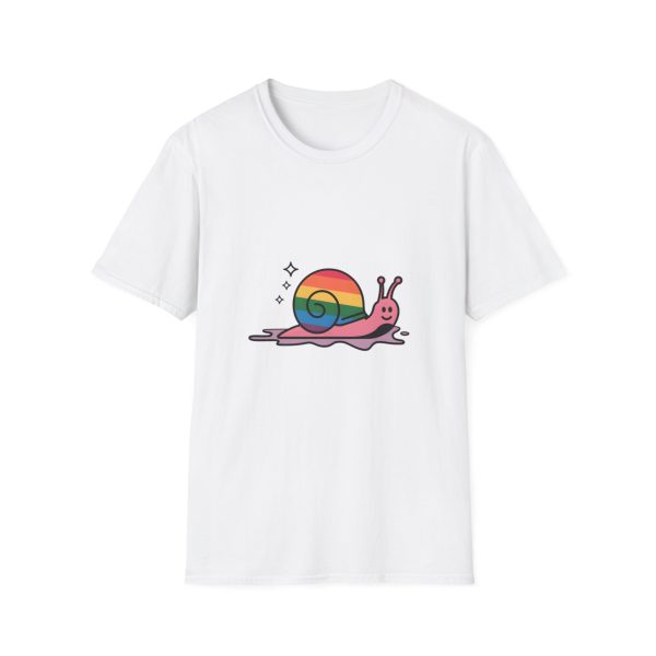 Tshirt Drapeau LGBT escargot avec coquille arc-en-ciel design amusant et coloré pour sensibilisation LGBTQ+ et fierté shirt t-shirt - Image 13