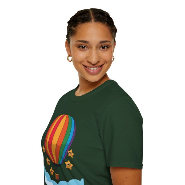 Tshirt LGBTQ+ montgolfière avec étoiles design coloré pour sensibilisation et soutien à la communauté LGBT+ et égalité shirt t-shirt - Image 81