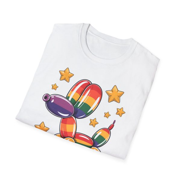 Tshirt Drapeau LGBT ballon en forme de chien avec étoiles design amusant et coloré pour soutien à la communauté LGBTQ+ et diversité t-shirt - Image 16