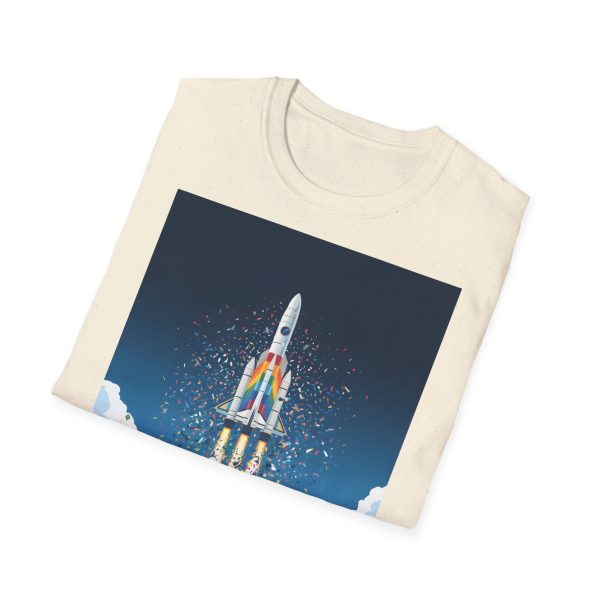 Tshirt LGBTQ+ fusée décolle dans le ciel design futuriste et inspirant pour célébrer la fierté et inclusion LGBTQ+ shirt t-shirt - Image 40